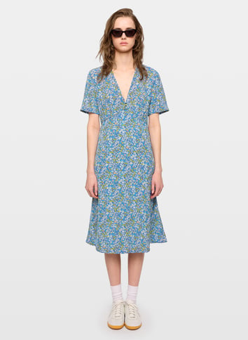 Robe midi col V ZADIG&VOLTAIRE Jaune